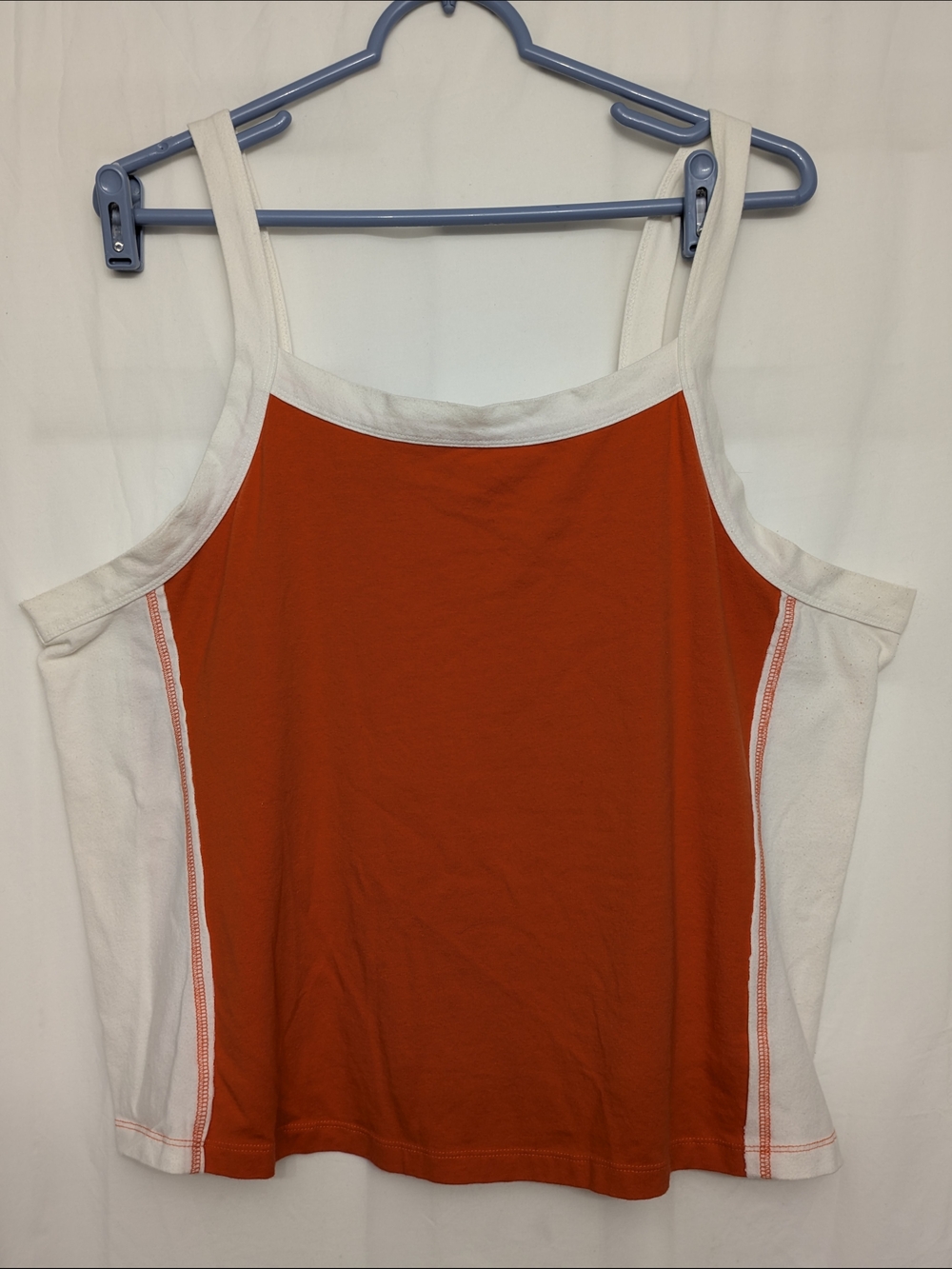 Pilcro Anthropologie Orange Colorblock Tank Top 2X